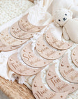 Wooden Month-by-Month Baby Milestone Set