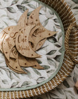 Wooden Month-by-Month Baby Milestone Set