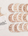 Wooden Month-by-Month Baby Milestone Set